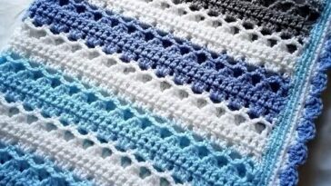 Crochet Baby Blanket with Arches