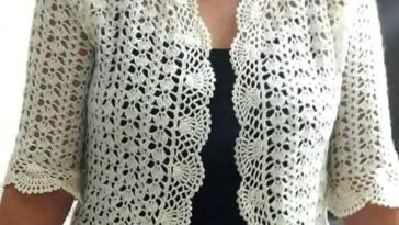 Elegant Lacy Shell Cardigan