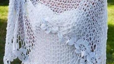 Whisper Petals Shawl Crochet Pattern