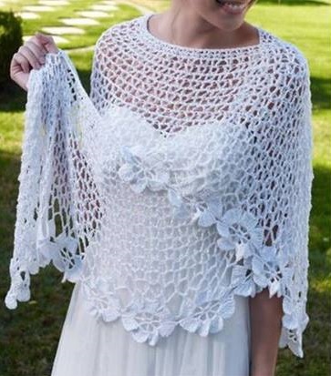 Whisper Petals Shawl Crochet Pattern