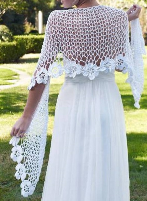 Whisper Petals Shawl Crochet Pattern