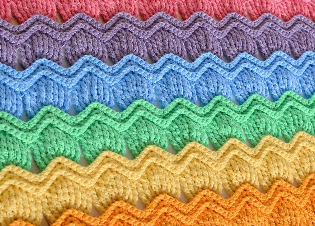 Vintage Fan Ripple Stitch Crochet Pattern - Free Crochet Patterns