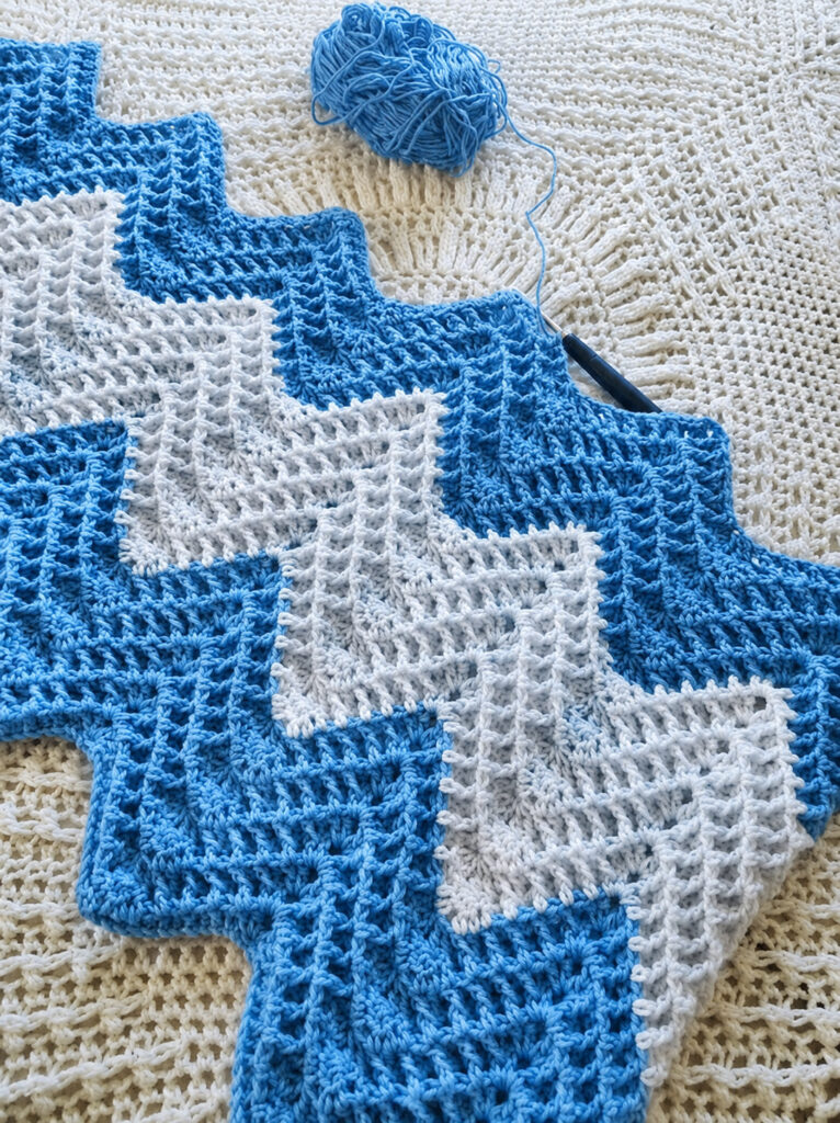 Waffle Chevron Stitch Crochet Pattern