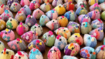 Granny Square Chicken Crochet Free Pattern