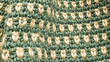 Moss Stitch and Linen Stitch