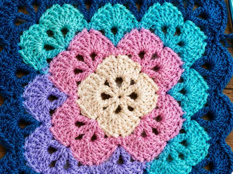 Shell Square Blanket Pattern