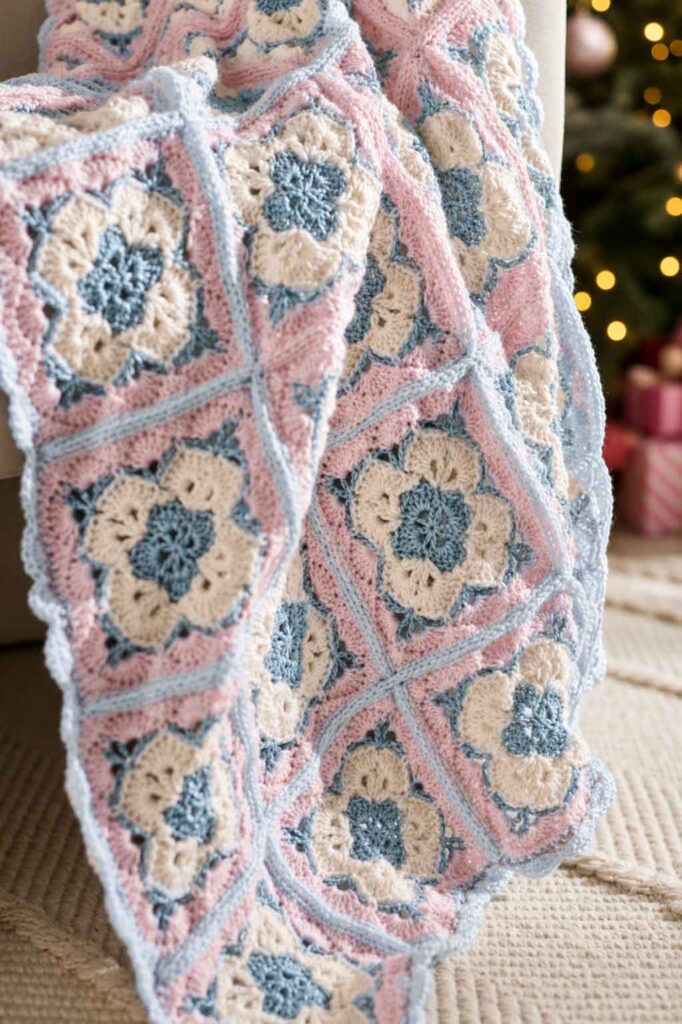 Shell Square Blanket Pattern