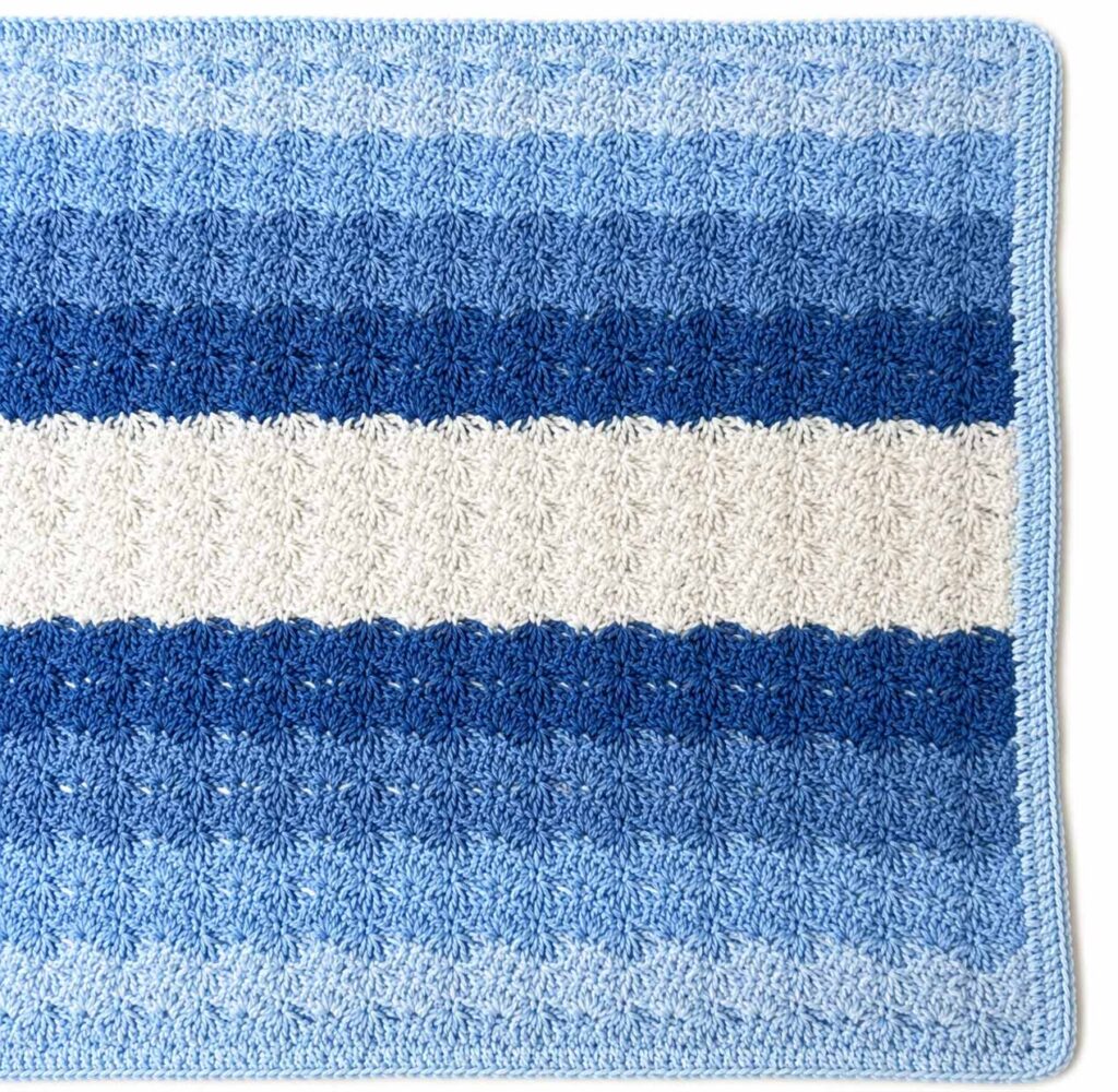 The Shaded Shells Stitch Throw Pattern