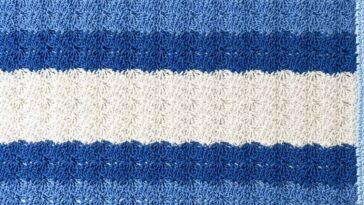 The Shaded Shells Stitch Throw Pattern