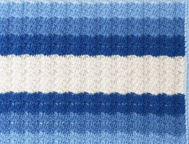 The Shaded Shells Stitch Throw Pattern
