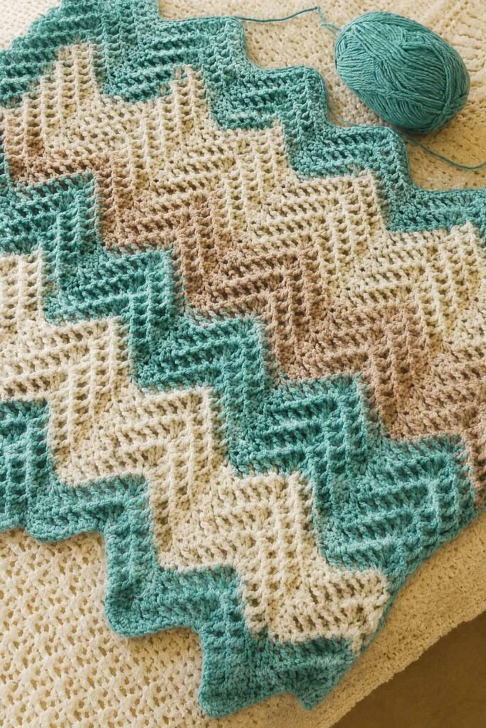 Waffle Chevron Stitch Crochet Pattern