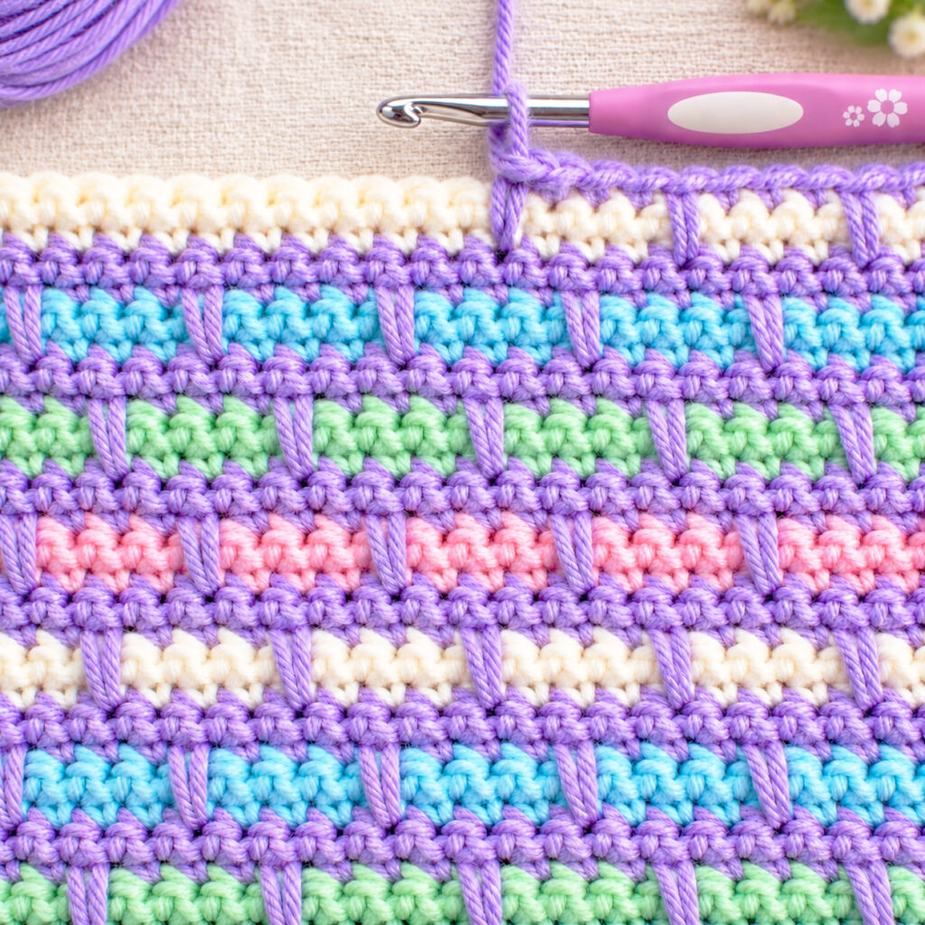 Crochet Brick Stitch Pattern