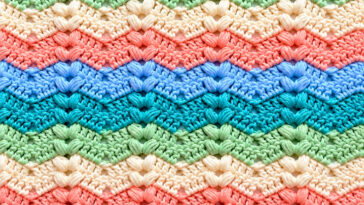 Puff Ripple Stitch Crochet Pattern