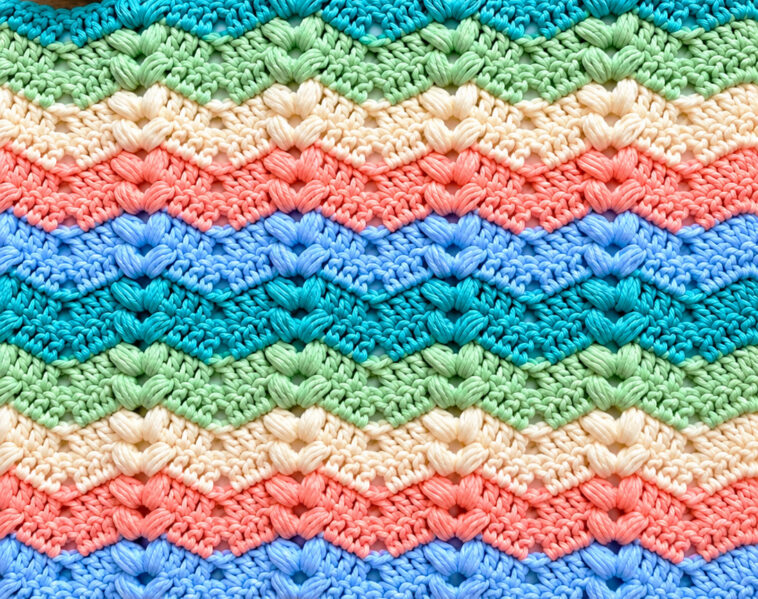Puff Ripple Stitch Crochet Pattern