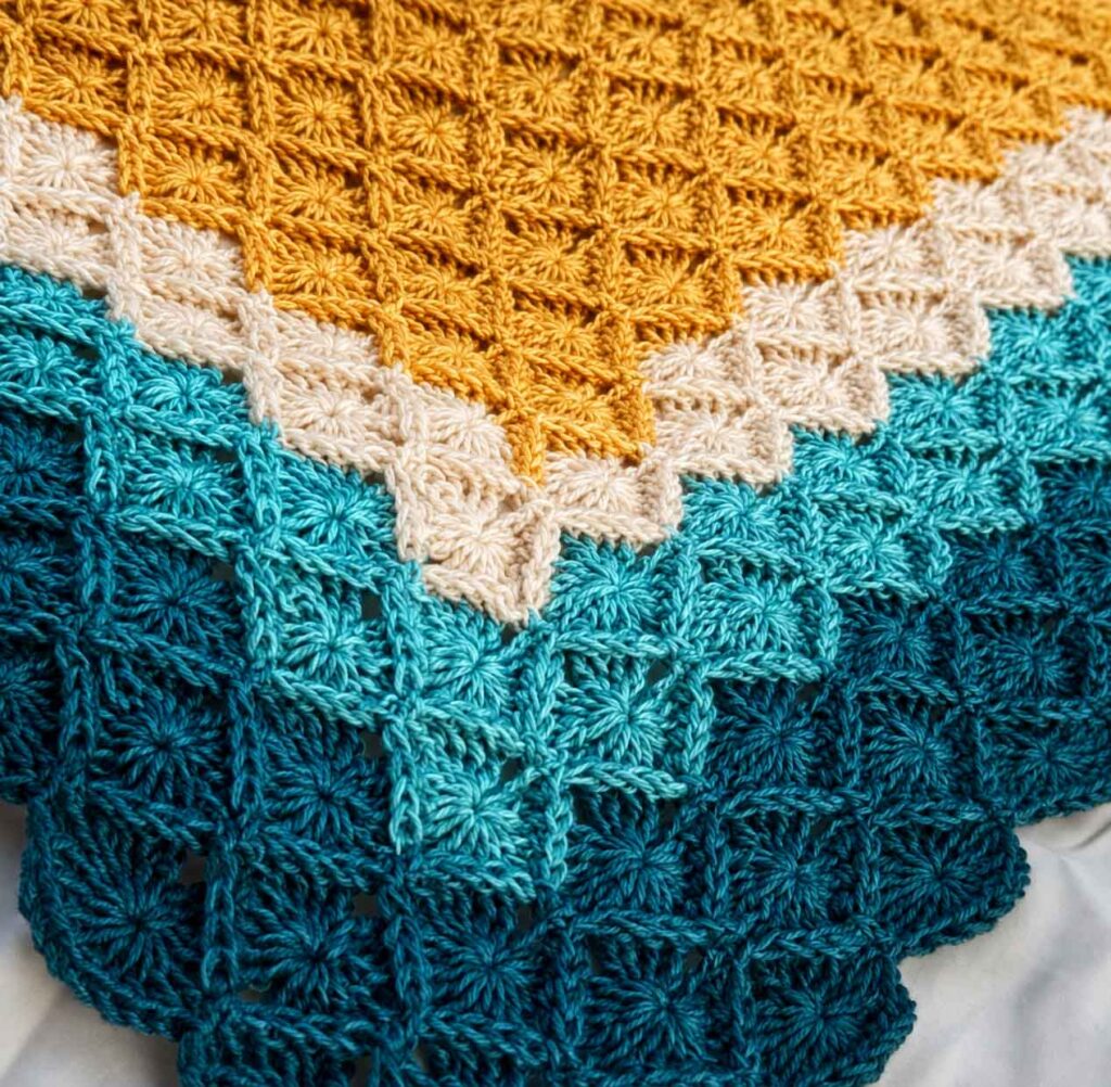 Bavarian Blanket Free Crochet Pattern