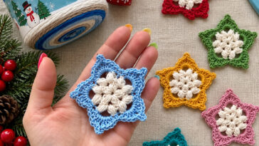 Christmas Star Ornament crochet pattern