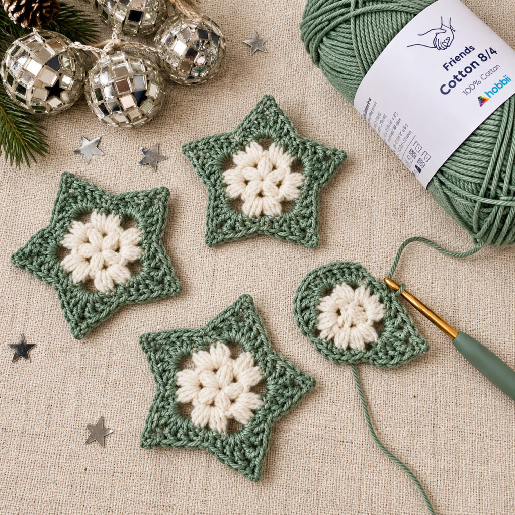 Christmas Star Ornament crochet pattern