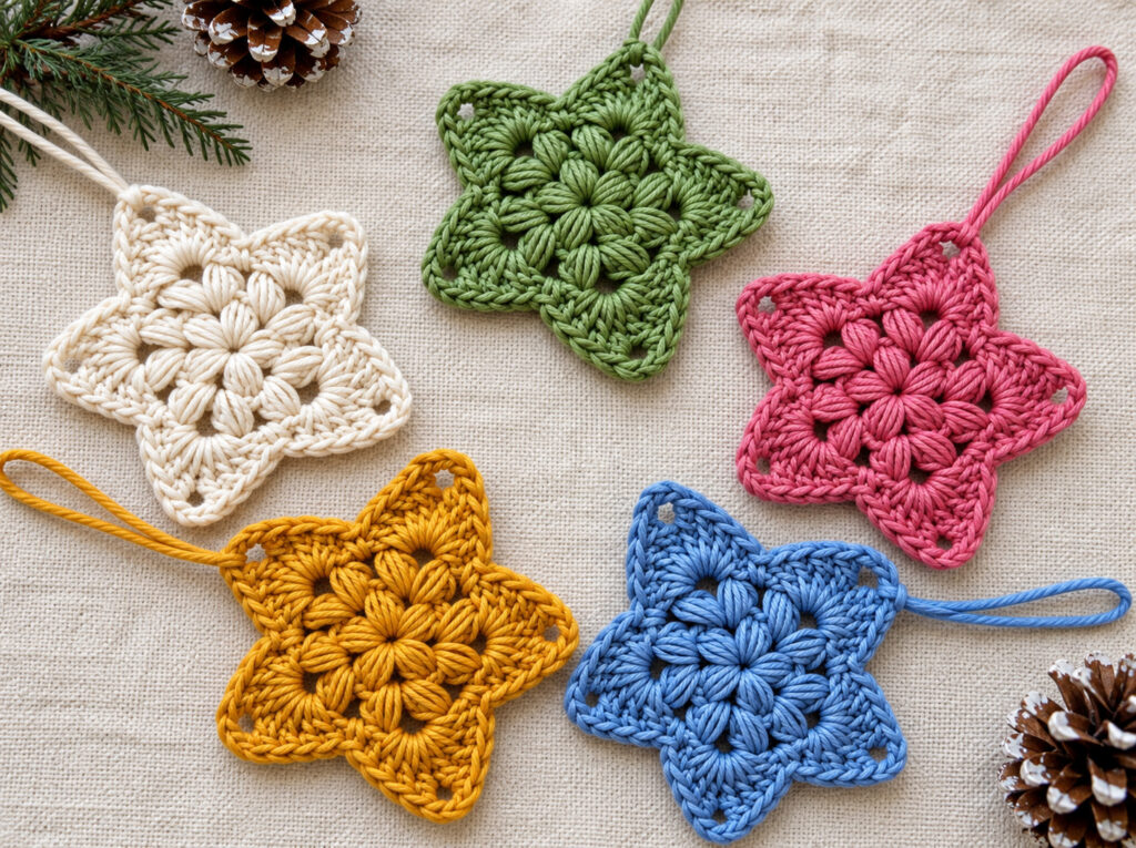Christmas Star Ornament crochet pattern