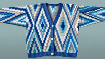 Colorful Diamonds Crochet Cardigan Pattern