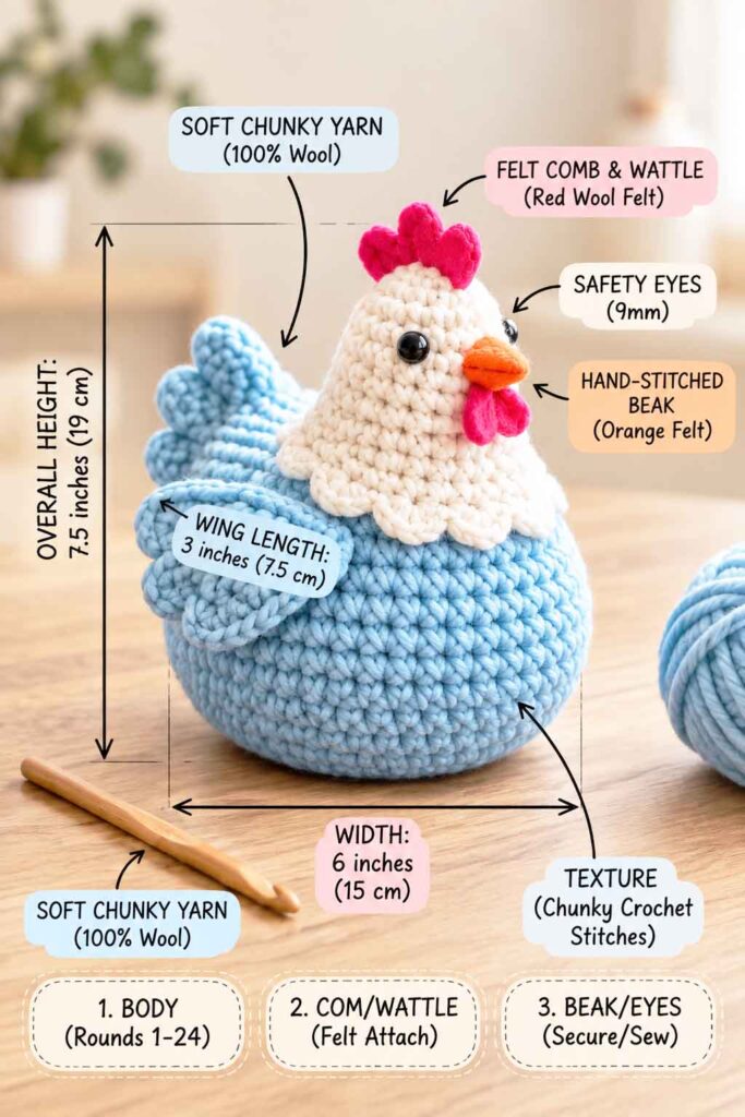Crochet Chicken Pattern