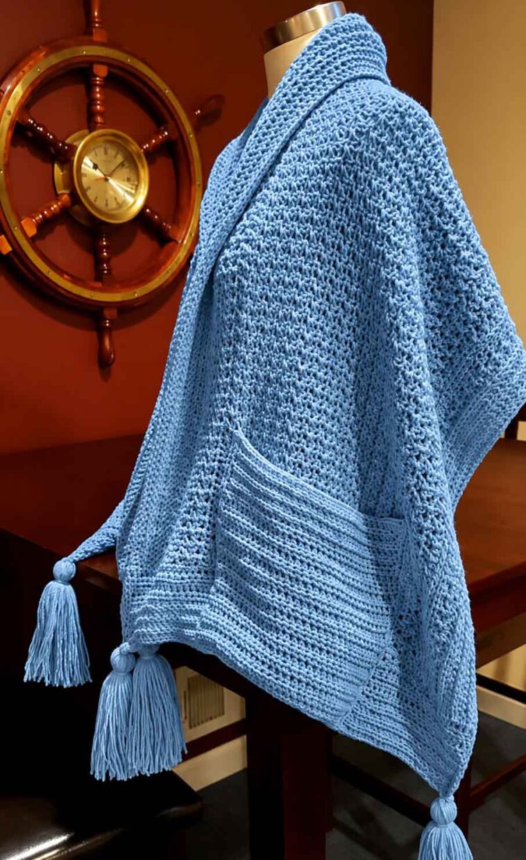 Crochet Pocket Wrap Pattern