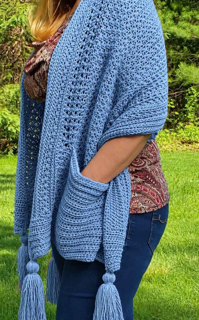 Crochet Pocket Wrap Pattern