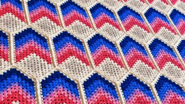 Crochet Zig Zag Point Blanket