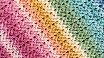 Fading Waves Crochet Blanket