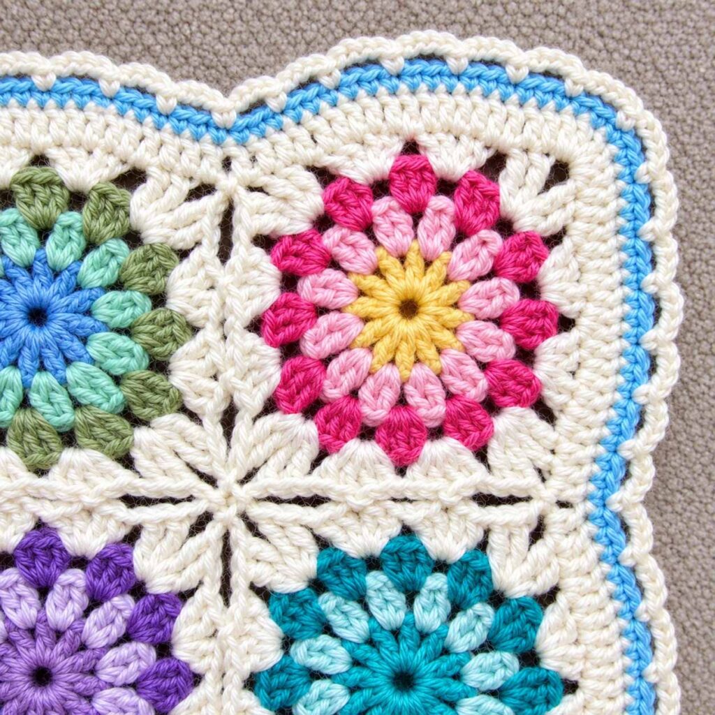 Flowers in the Snow Crochet
