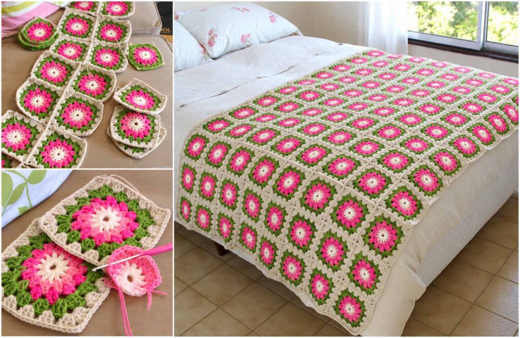 Flowers in the Snow Crochet