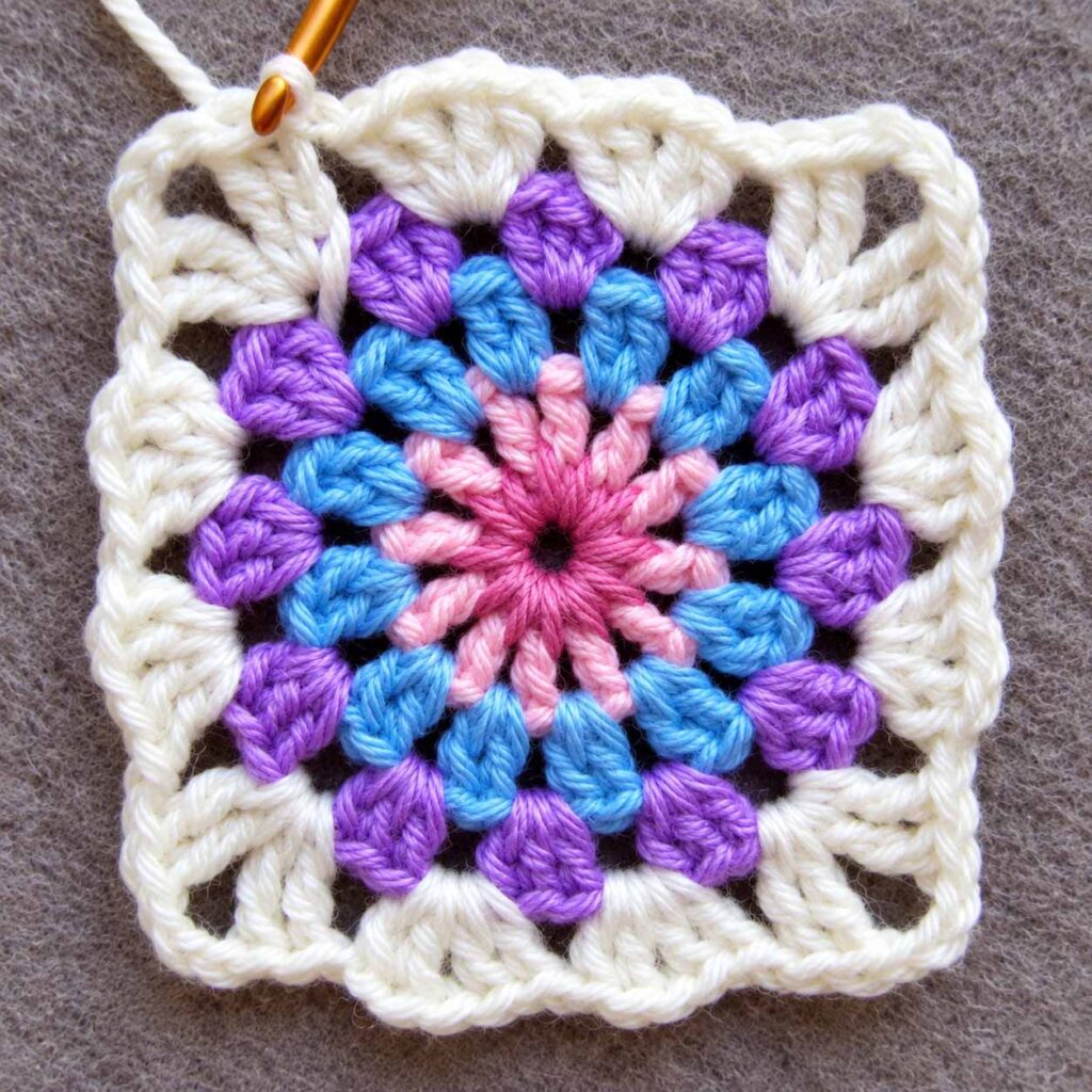 Flowers in the Snow Crochet