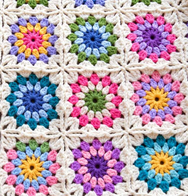 Flowers in the Snow Crochet