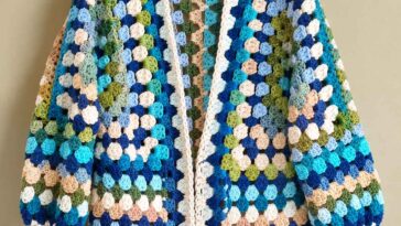 Granny Hexagon Cardigan Free Pattern