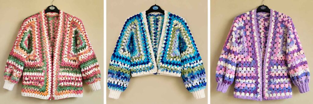 Granny Hexagon Cardigan Free Pattern
