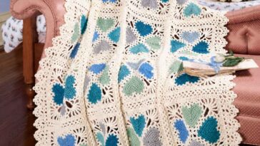 Lacy Valentine Crochet Blanket Pattern