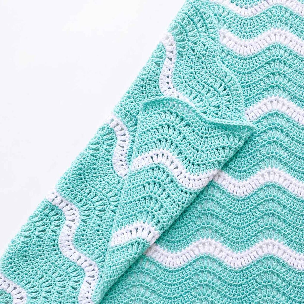 Lemondrop Chevron Afghan
