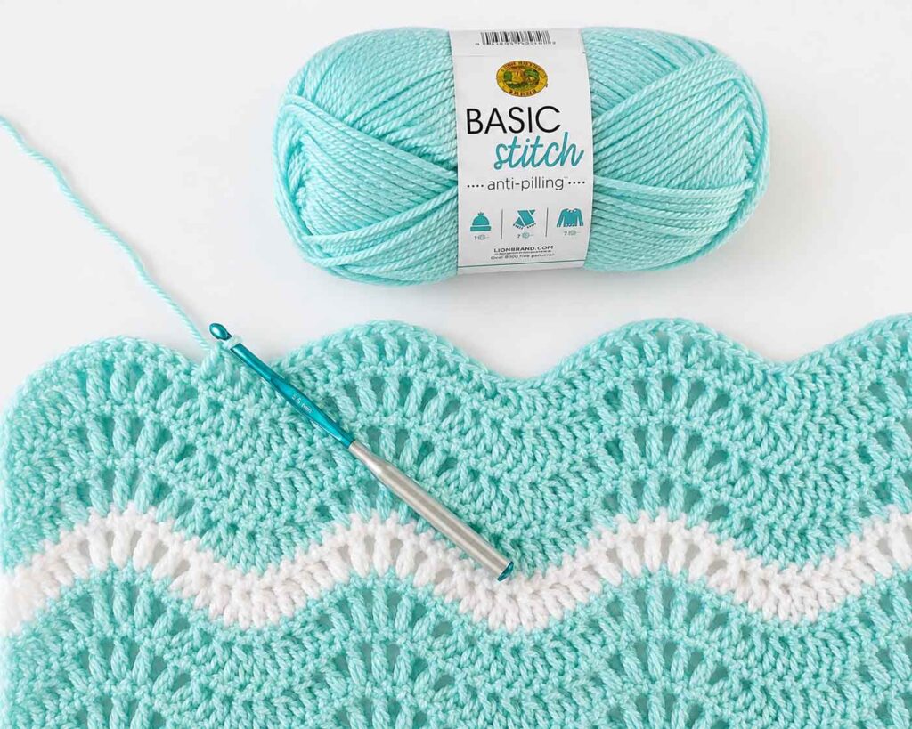 Lemondrop Chevron Afghan
