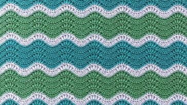 Lemondrop Chevron Afghan