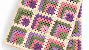 Mitered Granny Crochet Blanket Pattern