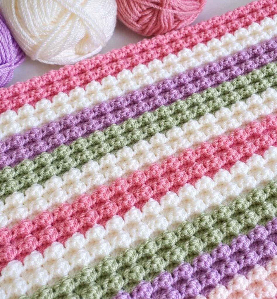 Sedge Stitch Baby Blanket