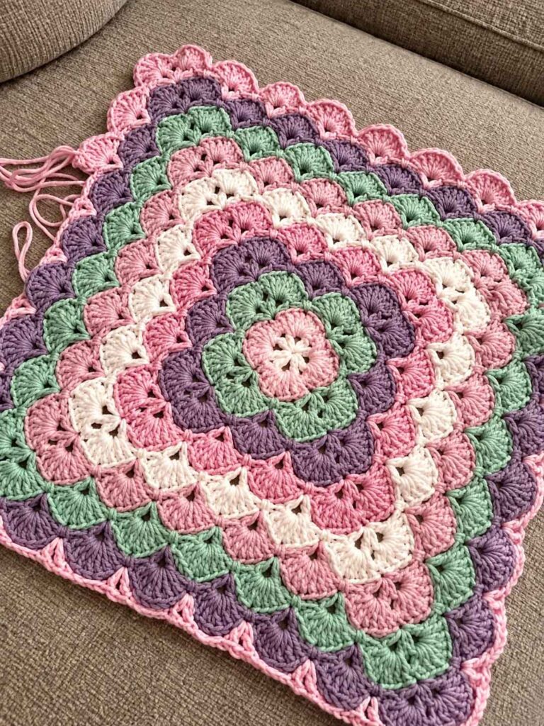 Shell Stitch Baby Blanket