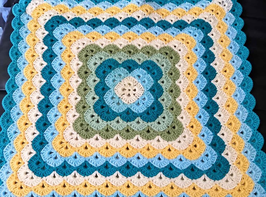 Shell Stitch Baby Blanket