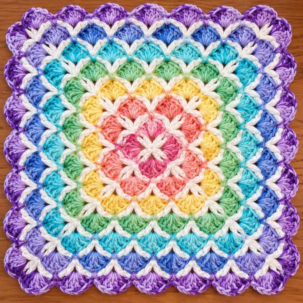 Shell Stitch Baby Blanket