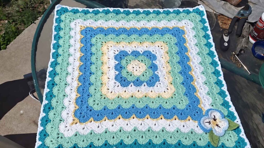 Shell Stitch Baby Blanket
