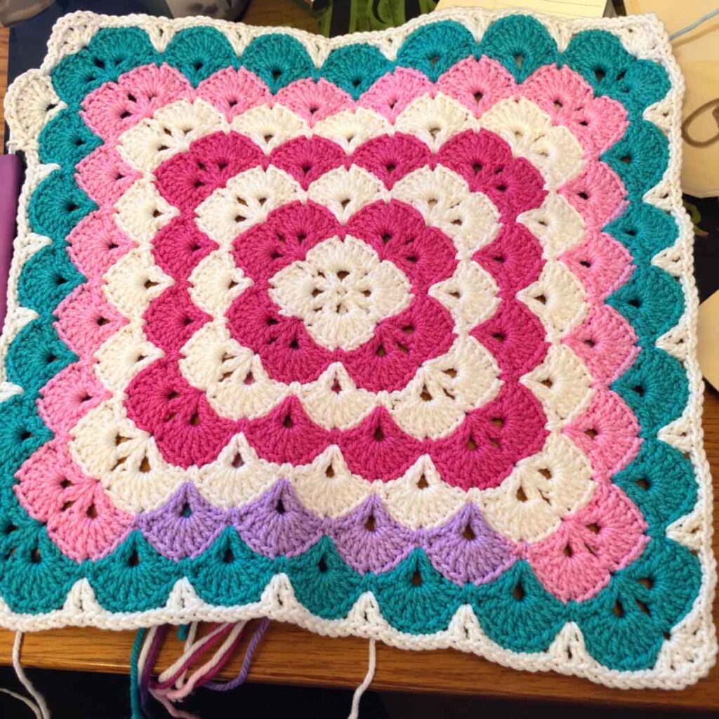 Shell Stitch Baby Blanket