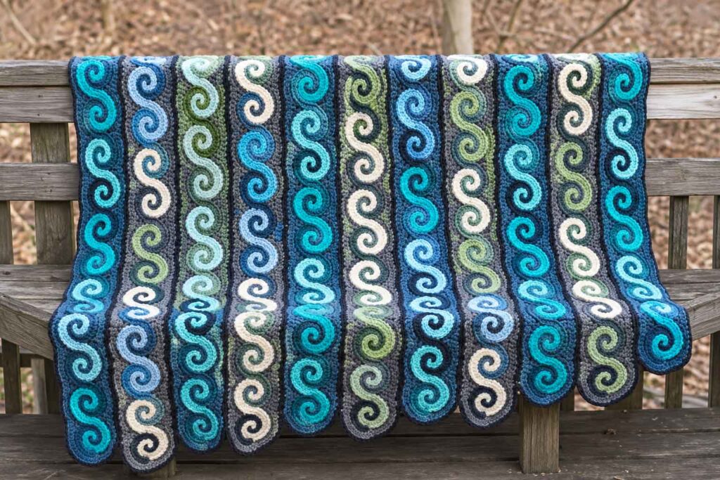 Spirals Throw Crochet Pattern