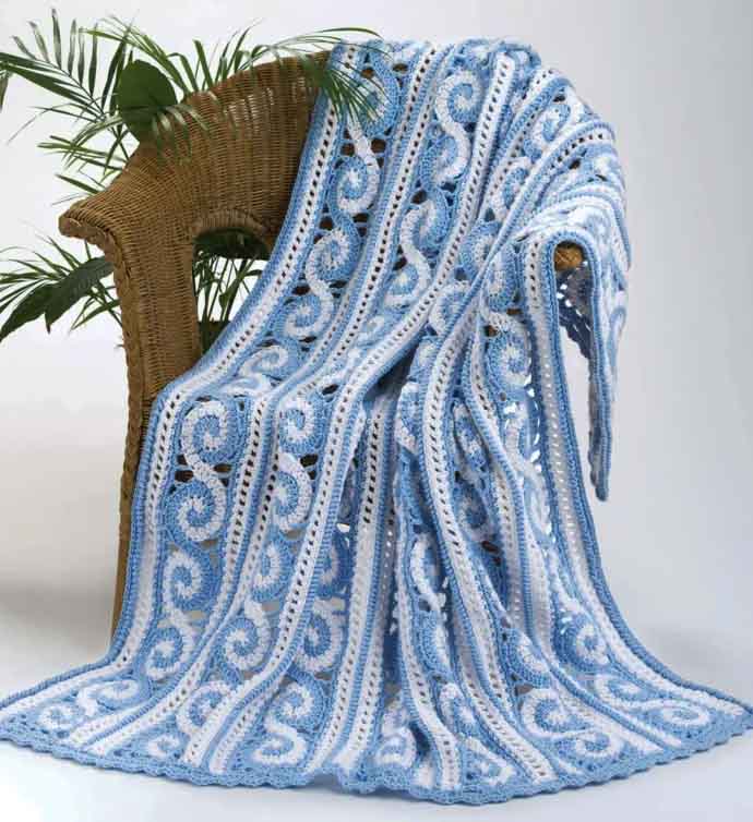 Spirals Throw Crochet Pattern