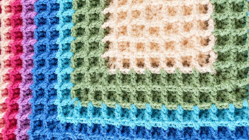 Squared Waffle Crochet Stitch