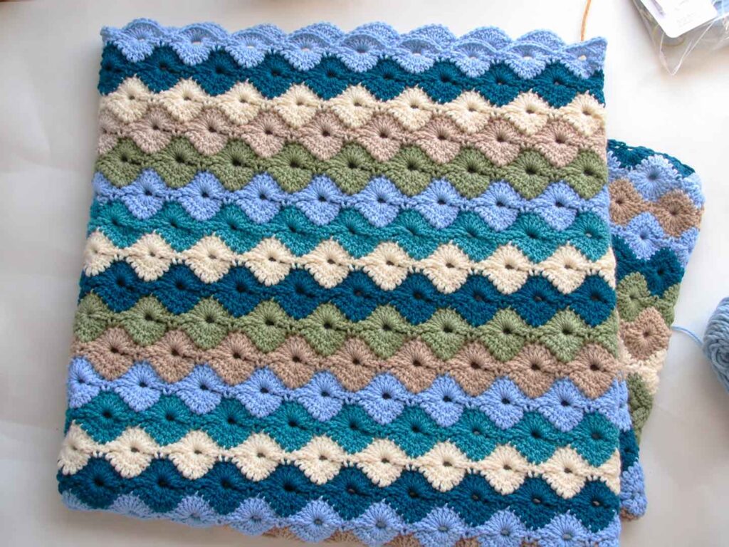 Star Shell Crochet Afghan Free Pattern