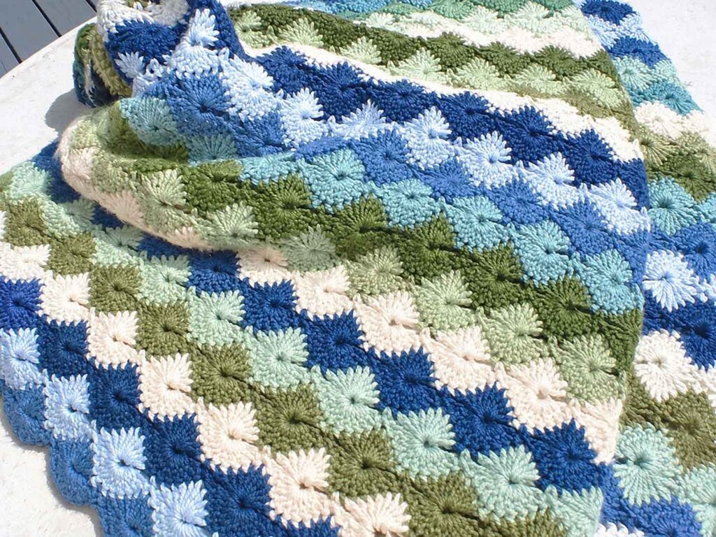 Star Shell Crochet Afghan Free Pattern